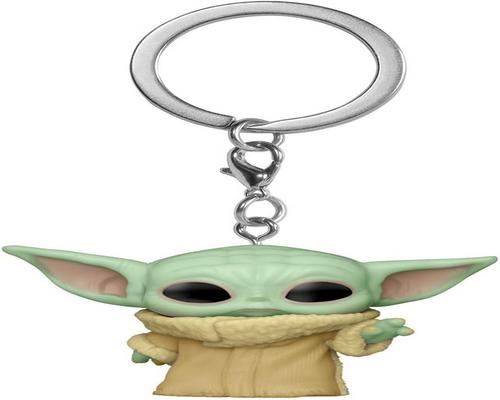 a Funko Pop Grogu Keychain