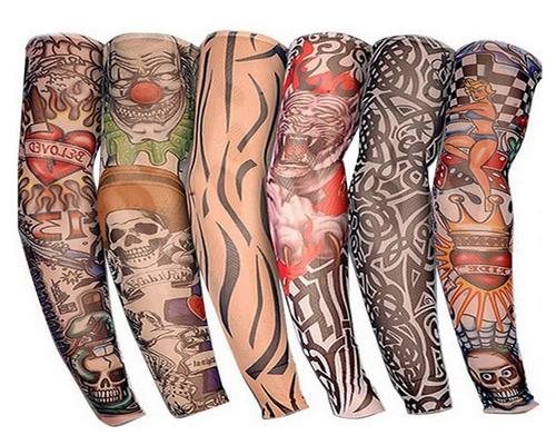ein Set mit 6 Gino Tattoo-Ärmeln