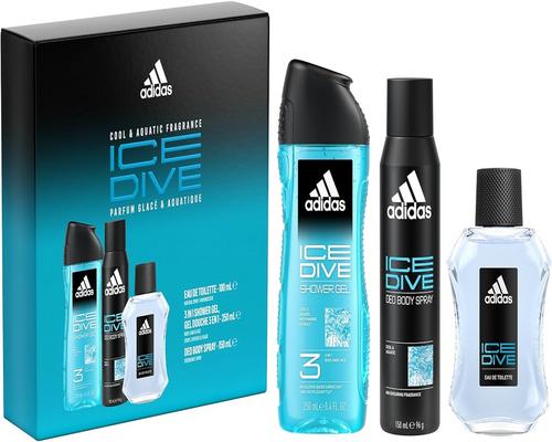 ένα σετ δώρου Adidas Ice Dive με αρώματα