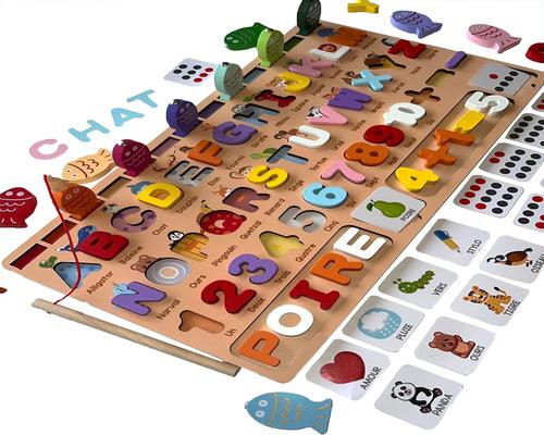 a wooden Montessori puzzle
