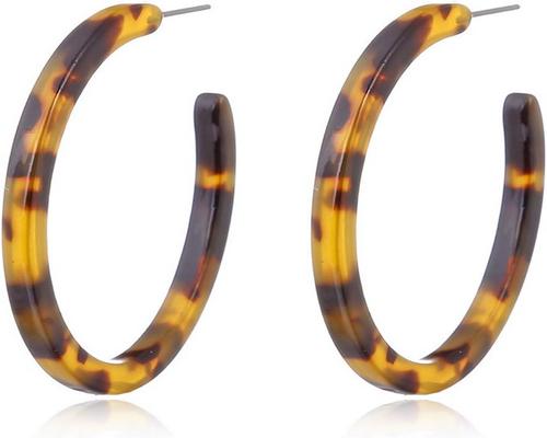 <notranslate>A Pair of Gumei Marbled Acrylic Earrings</notranslate>