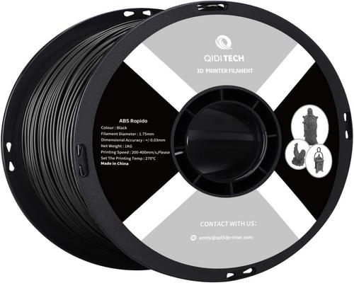 Filamento ABS Qidi Tech Rapido da 1,75 mm per stampante 3D