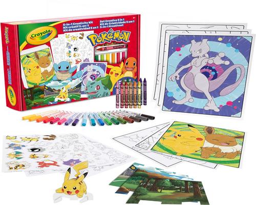 un Set Créatif Pokémon Crayola 5 En 1