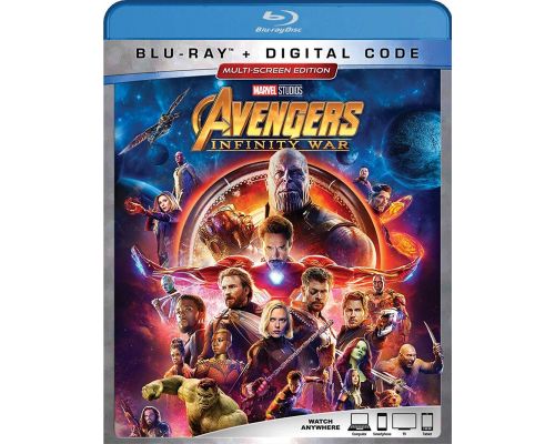 Un Blu-Ray di Avengers: Infinity War