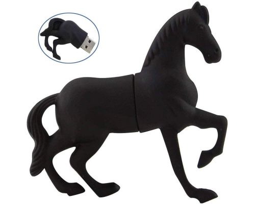 Une Clé USB 32 Go Cheval Noir
