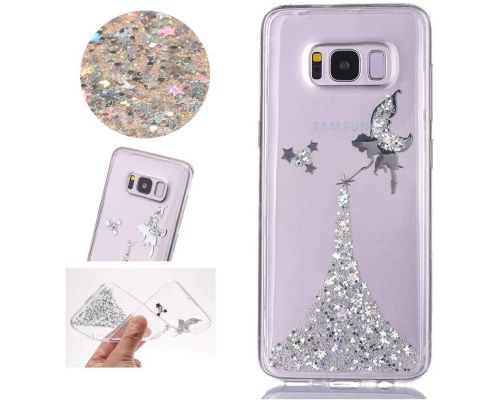 Une Coque Glitter Fée Galaxy S8