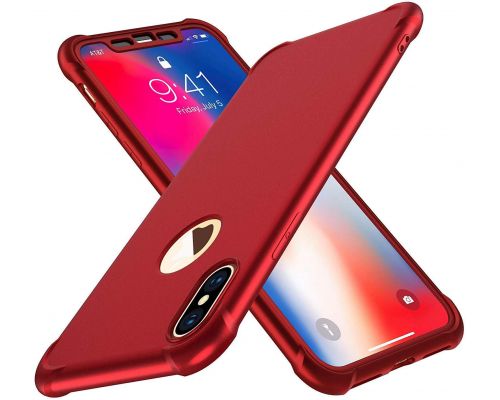 Ett rött iPhone X / XS-skal