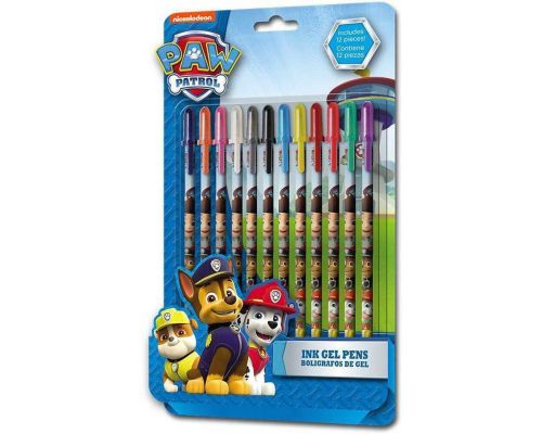 Un Pack De 12 Stylos Gel Pat Patrouille 