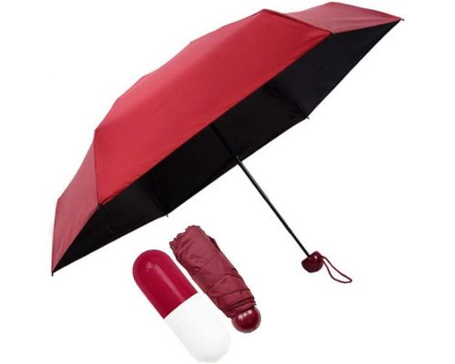 Um guarda-chuva dobrável ultraleve