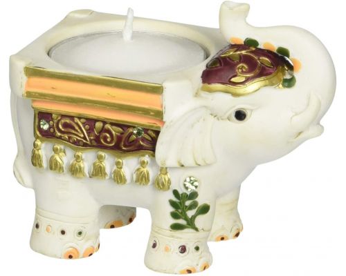 A Good Luck Elephant Candle Holder