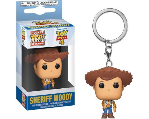En Funko Pop Toy Story 4 nyckelring - Sheriff Woody ++
