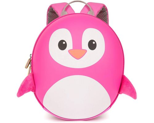 Uma mochila Pink Penguin