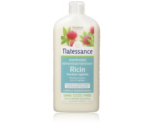 <notranslate>Ett schampo med ricinolja och vegetabilisk keratin Natessance Capillaire</notranslate