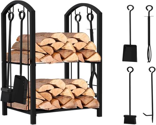 a Vounot Log Holder With Accessories