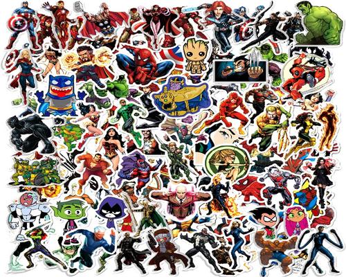 un Lot De Stickers Marvel