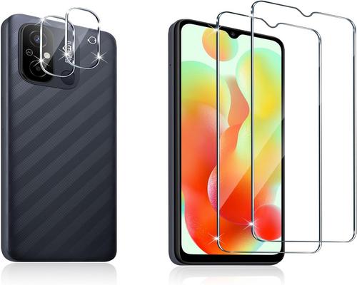 a Set of Tempered Glass Protectors for Xiaomi Redmi 12C