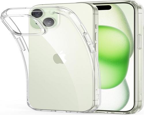 a transparent ESR case for iPhone 15